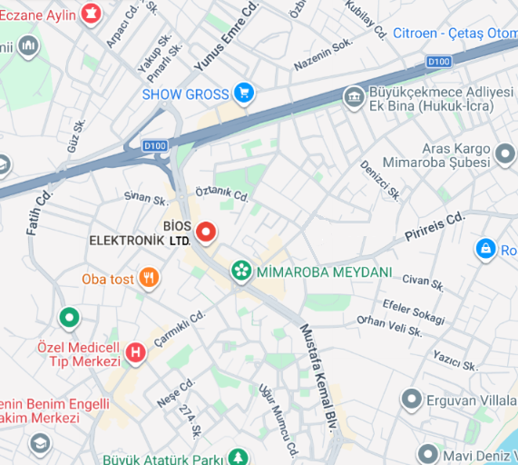 Bios Elektronik Merkez Ofis Haritası